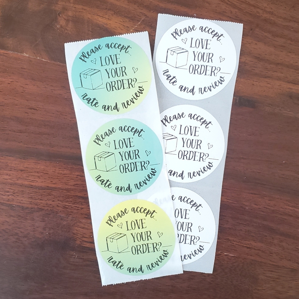3/$15 STICKERS LABELS LARGE ROUND TWO INCH Set of 50 PLEASE RATE AND REVIEW - Picture 5 of 7